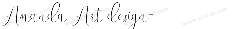 Amanda Art design字体转换
